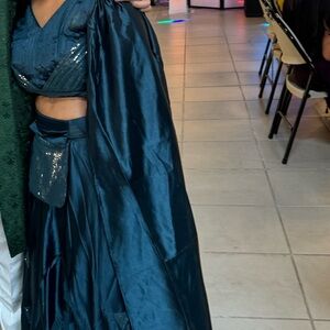 Worn only once. Fits small and XS. Indian attire with hand work.